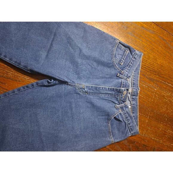 Size 11-12 Brighton Blues Denim Blue Jean Capris Skimmers Pedal Pushers Shorts - Picture 2 of 5